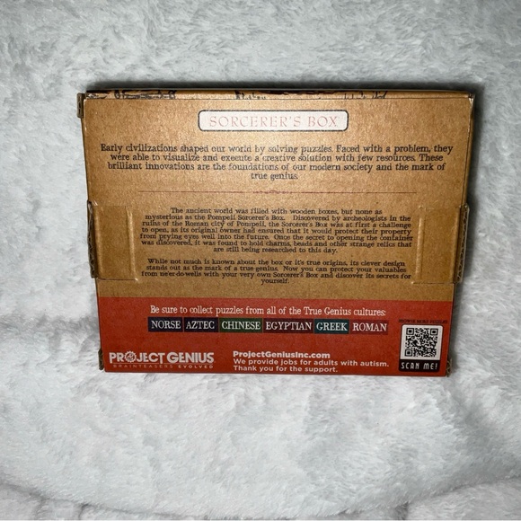 Project Genius Sorcerer's Box Wooden Brainteaser Puzzle BRAND NEW - Picture 7 of 16
